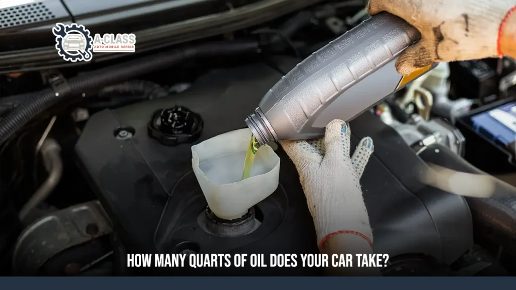 how many quarts of oil does a car take